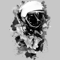 Svemirski pas Muški atletski heather krem ​​grafički tee - dizajn od strane ljudi 3xl