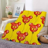 Mickey Minnie Mouse slatka crtani bacajte pokrivač ultra mekane deke Slatka crtani crtani bake, mekani ugodni luksuzni flanel pokrivači plišani pokrivač za kauču