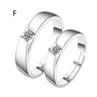Prstenje nakita Romantični angažman Par prstenovi Volim te zvoni podesivi dodaci za žene