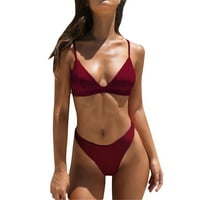 Žene Dva bikinija postavila je čvrste podstavljene push up kupaći kostimi
