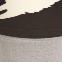 Bird i zec tiskani, puna dužina, vijuga visoke struka u ugrađenom stilu s elastičnim pojasom
