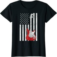 Patriotska američka zastava Električna gitara majica majica
