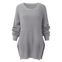 Duksene košulje za baku džempera za žene Modni ležerni pulover Duks dugih rukava okrugli vrat Hollow