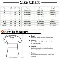 Dezsed Plus vrhovi veličine za žene Čvrsta tri četvrtina pamučna majica pamučna majica