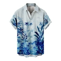 Floenr muns majice, muški džep na košnicama na prsima Havajska majica s kratkom rukavom