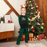 Vrijeme i Tru žene, Božićne pidžame za porodičnu opremu, sin kćeri, meka, zelena, podudaranje porodičnih