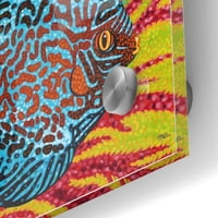 Epic Art 'Sjajna tropska riba II' autor Carolee Vitatatti akrilna stakla Zidna stakla, 24 x24
