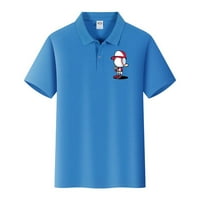 Muška majica Ležerne tipke Slim Fit dolje majice za muškarce Košulje muške bejzbol hladne plijesne košulje proljeće ljeto muške sportske košulje plave xxxxl