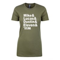 Mike & Lucas & Dustin & Eleven & Will Wills Crewneck Tee