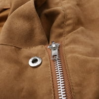 Gyouwnll dukserica za žene Čvrsti V-izrez Jednosmjerni gumbi udubljeni kašmiran kardigan džemper kaput