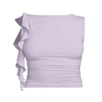 Ženske seksi seksi suknje s ruffle-om Y2K Sheer 3D cvjetni resi Crop Top Bodycon Mini suknja noćna zabava