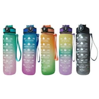 Utoimkio oz Sportske boce s vremenima za piće i slamu, motivacijsku bocu vode s vremenskim markerom,