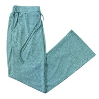 Ženske joge hlače s džepovima udobne rastezljetne labave noge casual pantalone prozračne trčanje Lounge hlače