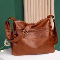Cocopeunt Luxury PU kožna torba za messenger Vintage Ženske torbe Velika mekani casual hobo torba ženska