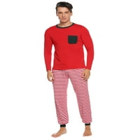 Purcoar božićne pidžame za porodičnu traku za spavanje za spavanje muškaraca S-XXL