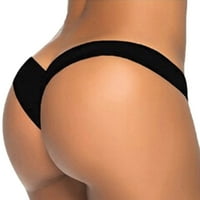 Yubnlvae ženski kupaći kostim brazilski bikini donji tangani kupaći kostimi za kupaći kostimi - crni