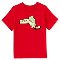 New York Karta odjeća Unsie majica sa USA Cityjem ljeto za slobodno vrijeme modne kratke rukave O vrat na vrhu Tee za odrasle dijete