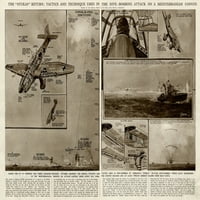 Napad za ronjenje na mediteranskom konvoju G. H. Davis Print by ® ilustrirao London News Ltdmary Evans