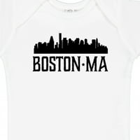 Inktastic Boston Massachusetts Skyline City Silhouette Poklon Baby Boy ili Baby Girl Bodysuit