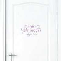 Naljepnica Zidna zidna vrata Princess Spavaća soba Umjetnički dekor Početna Dekor Dekor i uređenje soba