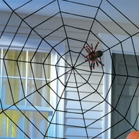 Crno bijeli jezivi novi gigantski pauk web holloween ukras pauk web zabava bar poklon