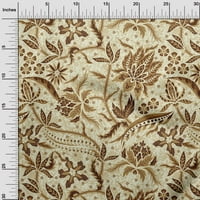 Onuone pamučne kambrične masline zelene tkanine Jacobean cvjetni šivaći materijal ispis tkanina sa dvorištem