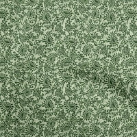 Onuone pamuk poplin zelena tkanina azijski batik paisley craft projekti dekor tkanina štampan dvorište