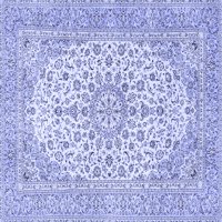 Ahgly Company Zatvoreni kvadrat Perzijski plavi tradicionalni prostirci, 7 'kvadrat