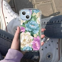 Farma Flower futrola za iPhone 13, estetski šareni cvjetni uzorak Soft TPU poklopac branika