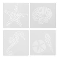Serija morskog serija morske kolice Slikarstvo Šablon Šuplje slikanje