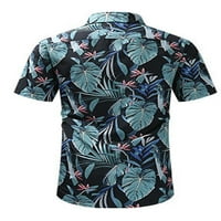Welliuma muške majica na plaži rever vrat ljetne košulje s bumf-down bluza običnim montiranjem praznika