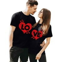 Parovi koji odgovaraju majicama koje odgovaraju muškarcima Žensko slovo Ispis ljubavni par majica bluza