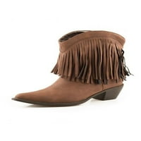 Roper Western Boots Womens 8 Fringe Shorty Brown 09-021-1556- br