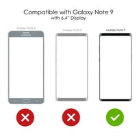 CASICTINKINK Torbica za Samsung Galaxy Note - Custom Ultra tanka tanka tvrda crna plastična pokrivača