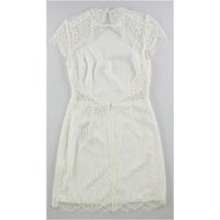 Besplatni ljudi Žene sadnica čipke A-line haljina, bijela, 4