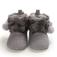Dojenčad za bebe Zimske plišane čizme za snijeg Topla anti-skid Soft Soft Walking Cipele Ležerne prilike