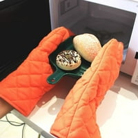 Movsou Pećnica Mitts set, kuhinjska rukavica rukavica visoke fleksibilne rukavice otporne na toplinu za kuhanje bbq kuhinja Mitt narandžasta
