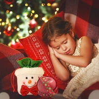 Pgeraug Ornament Božićne dječje torbe za bombone pamuk Santa Claus Snowmen Xmas poklon torba Dječja torba Kontejner za crtanje Kućni tekstil Skladište b