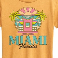 Instant poruka - grafička majica kratkih rukava Miami Florida -Žena kratka rukava