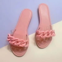 Ženske klizne sandale - plaža Otvoreni nožni prst Novi stil Casual Roman Summer Slane Slane Sandale # Pink-37