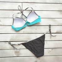 Knqrhpse kupaći kostimi Žene dva Soild Print Split setovi plus veličina odjeća za kupaći kostim za kupaće