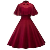 Kordetska haljina za ženski rukav retro elegantno vjetroelektrana šivanje velike ljuljačke haljine