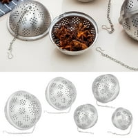 Čaj umetnik, kugla od nehrđajućeg čelika Neto čaj za čaj sa proširenim kukom za lanac za kuhanje finog