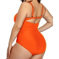 Strungten ženska modna čvrsta boja seksi šuplje otvoreni leđa Bikini kupaći kostim kupaći kostim za