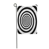 Psihodelic spiralne radijalne zrake Twirl Twisted stripov efekt baštenska zastava u dekorativnoj zastavi Baner kuće