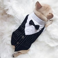Xmarks Gentleman Pas i Cat odjeća vjenčanica Svečana košulja za male pse Bowtie Tuxedo Pet Outfit za kućne ljubimce