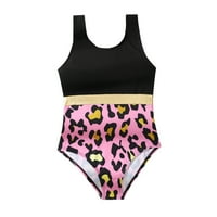 Djevojke kupaćih kostimi Djevojčica Dječja dječja igra Leopard Prints Sport Bikini set kupaći kostimi