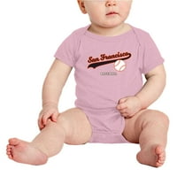 Slatka San Francisco Baby BodySuits bejzbol ventilatora za bebe dres za dječake Djevojke