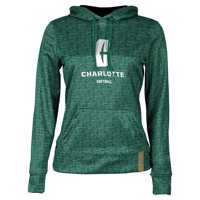Ženska zelena Charlotte 49ers Softball pulover hoodie
