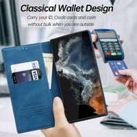 za Samsung Galaxy S ultra 6,8 Flip novčanik futrola, PU kožna futrola sa utor za karticu Kickstand &